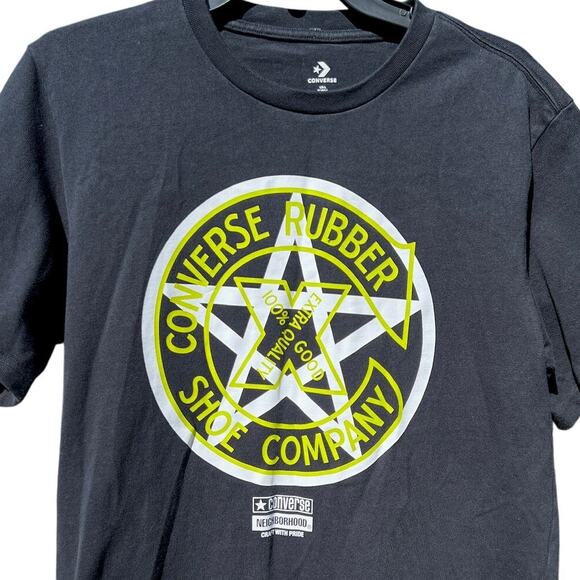 Converse Neighborhood  NBHDCNS Rubber shoe black shirt Size Large - Picture 3 of 7